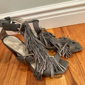 Fringe Heel Sandal